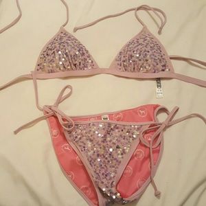 Lavender Victoria's Secret Pink bathing suit